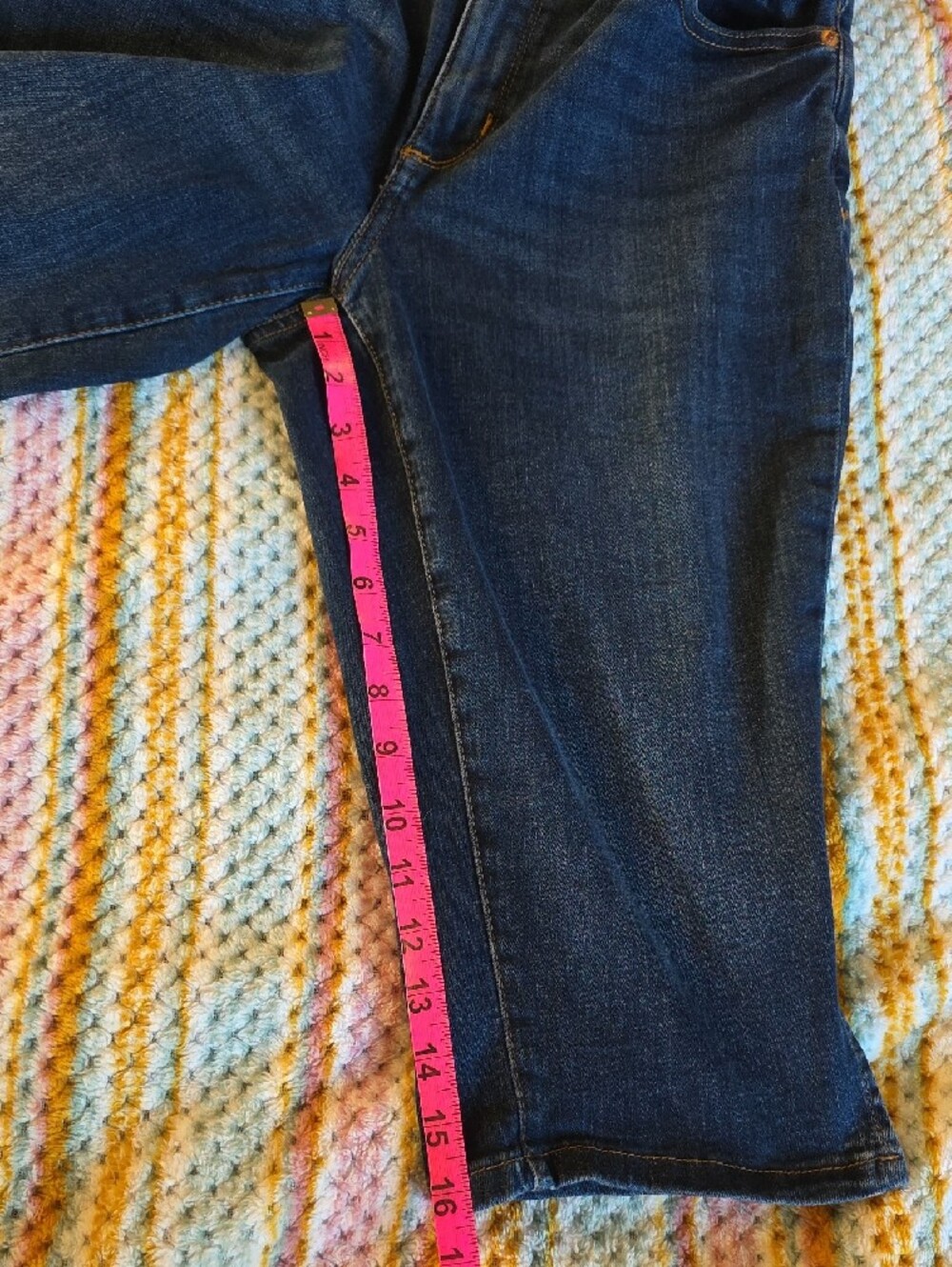 Sonoma Dark Blue Cropped Denim Capri Jeans - Picture 9 of 9